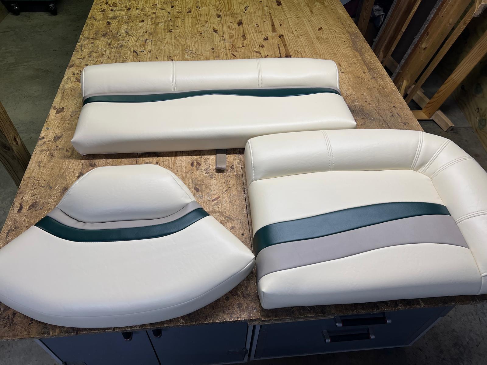 After: New boat seats and pads.