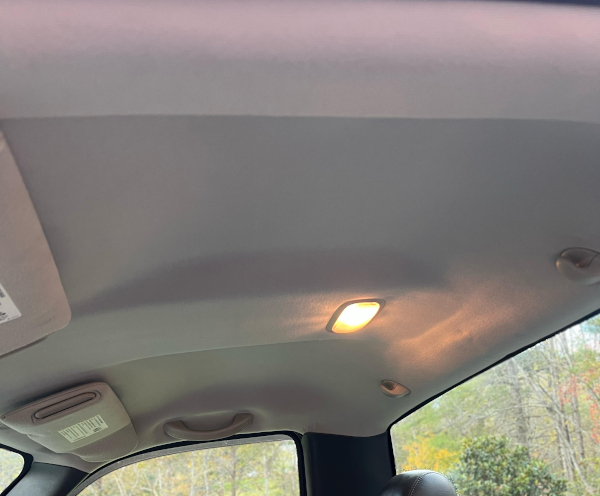 After:  A truck with a nice-looking, clean, tight headliner.