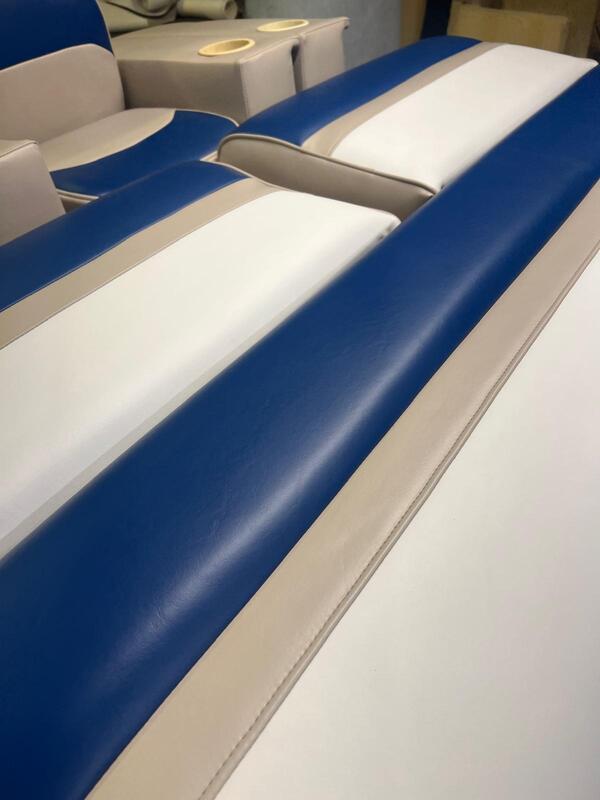 Renewedvpontoon boat pads closeup